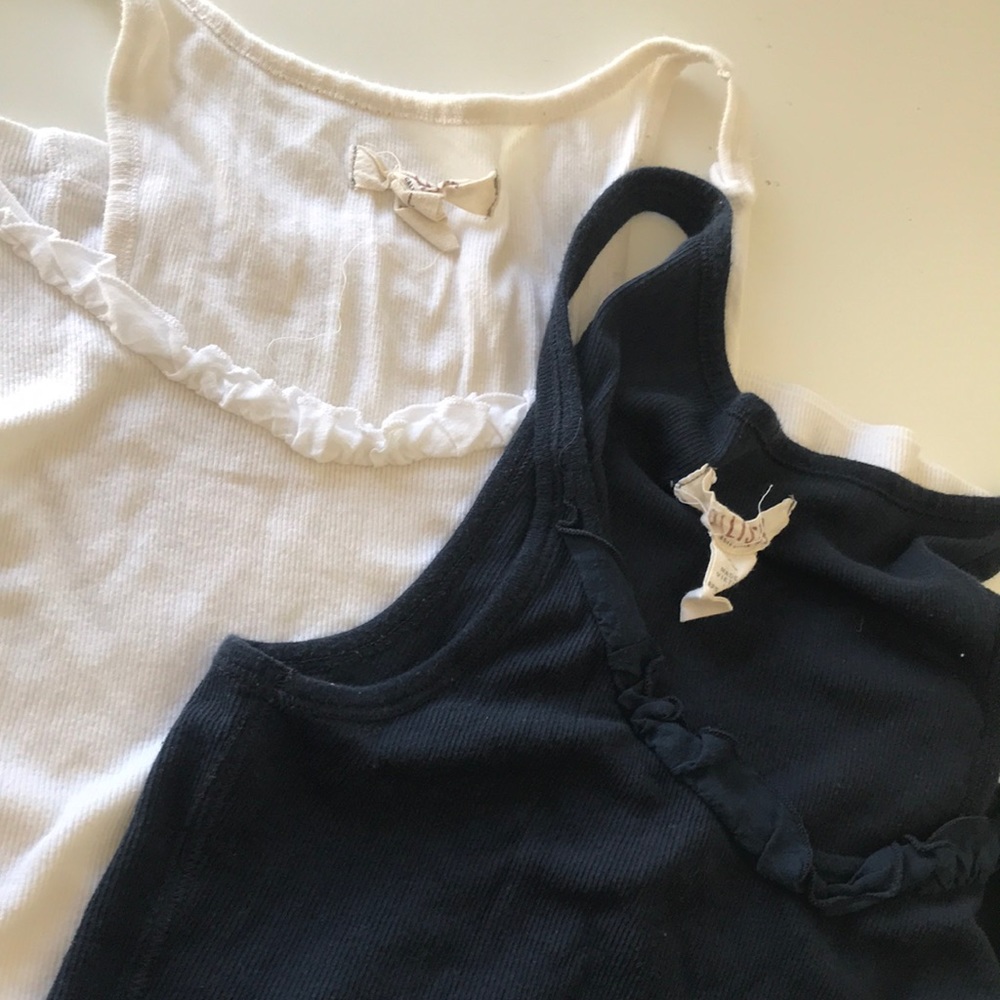Hollister Navy Blue & White Tank SOLD TOGETHER